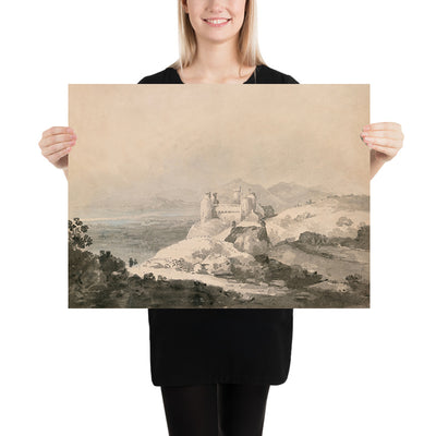 Harlech Castle, Wales, from the South by Turner, 1794