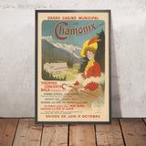 Chamonix Travel Poster: Grand Casino Municipal by René Péan, 1905