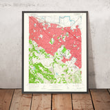 Old Map of Palo Alto, California by USGS, 1961 – Stanford University, Menlo Park & Los Altos Hills