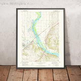 Old Map of Ashland, Nebraska by USGS, 1968 – Platte River & Melia