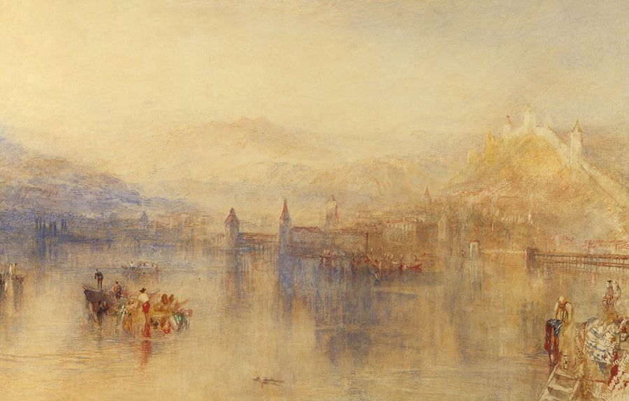 Lucerne from the Lake by Turner, 1802