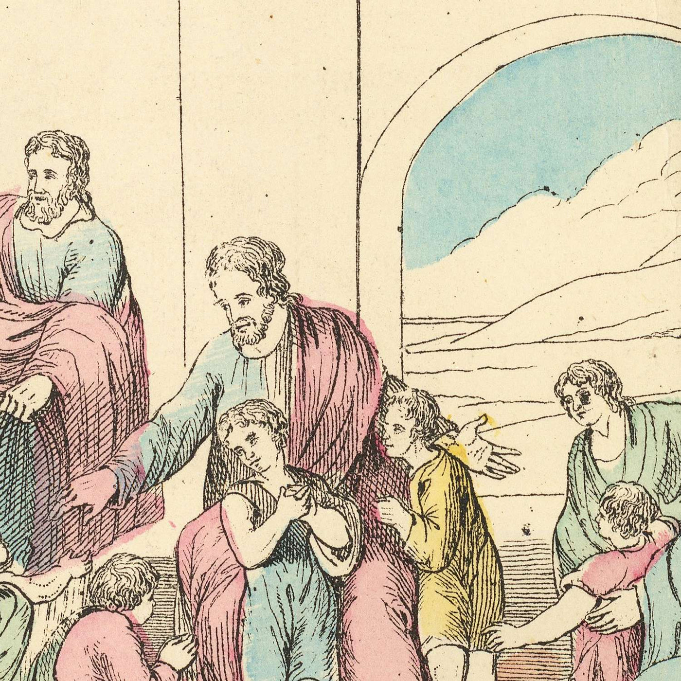 Old Educational Biblical Timeline, The History of the Gospel by Robert Mimpriss, 1873