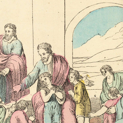 Old Educational Biblical Timeline, The History of the Gospel by Robert Mimpriss, 1873