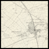 Mapa antiguo personalizado de Bletchley 