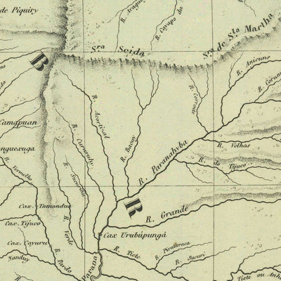 Old Map of Argentina, Chile, Uruguay & Paraguay by Garnier, 1860: Buenos Aires, Andes, Patagonia, Montevideo, Rio de la Plata