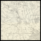 Mappa Antica Personalizzata di Cwmbran 