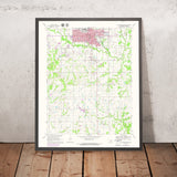 Old Map of Stillwater, Oklahoma by USGS, 1967 – Oklahoma State University & Cimarron River
