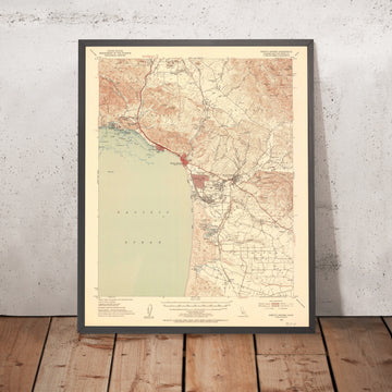 Old Map of Avila Beach, California by USGS, 1952 – Pismo Beach & Arroyo Grande