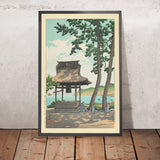 Templo Shugetsu en Ito, Izu por Hasui Kawase, 1935 