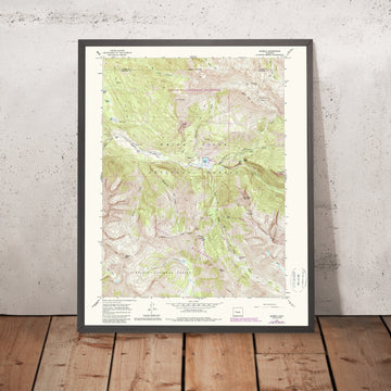 Old Map of Marble, Colorado by USGS, 1960 – Raggeds Wilderness, Castle Peak & White River
