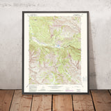 Old Map of Marble, Colorado by USGS, 1960 – Raggeds Wilderness, Castle Peak & White River