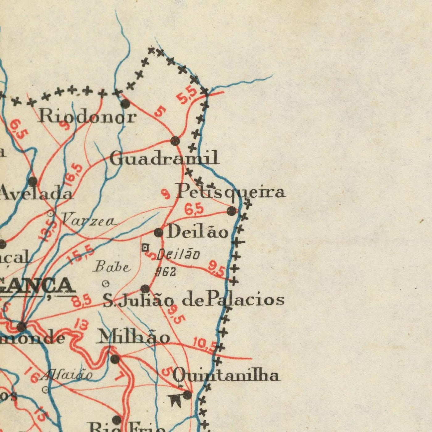 Mapa antiguo y raro de Portugal, 1926: Lisboa, Oporto, costa atlántica, fronteras, tema automovilístico