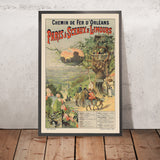 Paris-Reiseposter: Chemin de Fer d’Orléans nach Sceaux & Limours von Imp. F. Champenois, 1892 