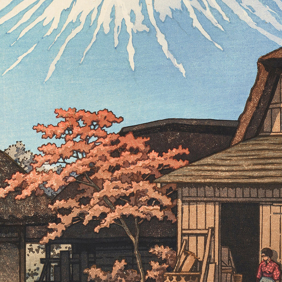Otoño en Hirano con el Monte Fuji de Hasui Kawase, 1935 