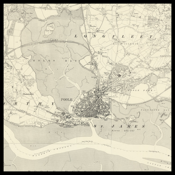 An old Ordnance Survey map of Poole