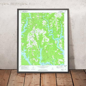 Old Map of Lewis Smith Lake, Alabama by USGS, 1969 – Arley & Appalachian Foothills