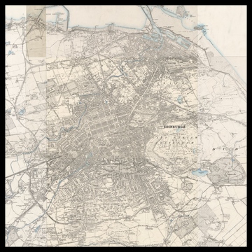 An old Ordnance Survey map of Edinburgh