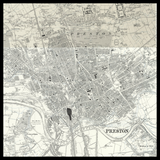 Personalised Old Map of Preston