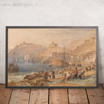 A framed image of St. Mawes, Cornwall (Turner) by JMW Turner, 1823