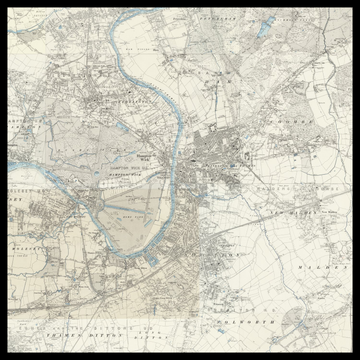 An old Ordnance Survey map of Borough of Kingston upon Thames