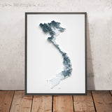 Vietnam  Topographic 3D Relief Map