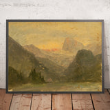 The Watzmann, near Berchtesgaden by Frederic Edwin Church, 1868