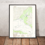 Map of Girdwood, Alaska by USGS, 1984 – Turnagain Arm, Chugach State Park & National Forest