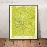 Old Map of Highlands, North Carolina by USGS, 1947 – Cashiers, Nantahala National Forest & Whitewater Falls