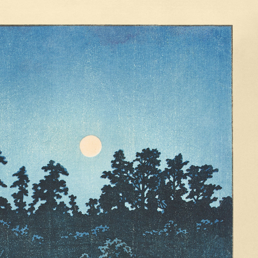 Luna Llena en Ayashi de Hasui Kawase 1935 