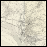 Personalised Old Map of Llanelli