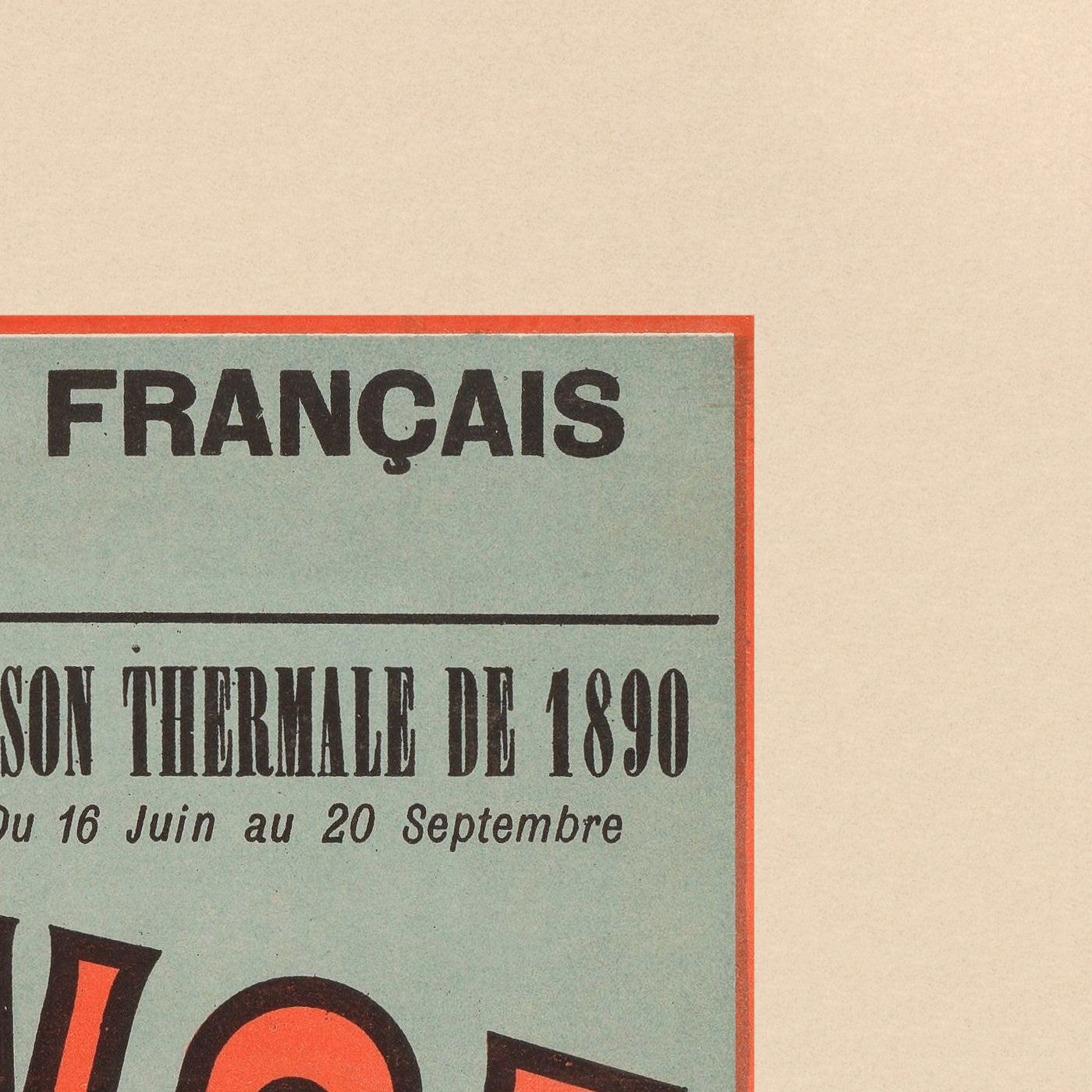 London to Paris Travel Poster: Angleterre–France by Imp. F. Champenois, 1890