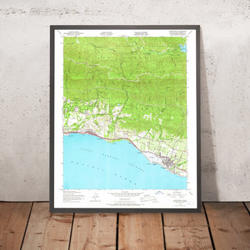 Old Map of Carpinteria, California by USGS, 1952 – Summerland, Santa Barbara Coast & Rincon Point