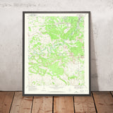 Old Map of Sedona, Arizona by USGS, 1969 – Oak Creek Canyon & Coconino National Forest