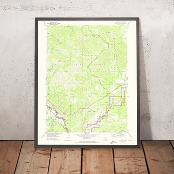 Old Map of Graeagle, California by USGS, 1972 – Blairsden & Plumas National Forest