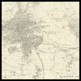 Personalised Old Map of Royal Leamington Spa