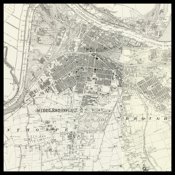 An old Ordnance Survey map of Stockton-on-Tees