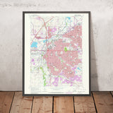 Old Map of Lincoln, Nebraska by USGS, 1964 – University of Nebraska & Salt Creek