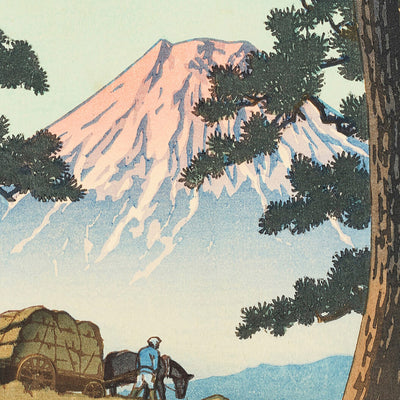 Evening at Tago Bay with Mt. Fuji by Hasui Kawase, 1935