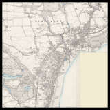 Carte ancienne personnalisée de Kirkcaldy 