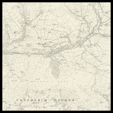 An old Ordnance Survey map of Pontyclun