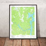 Map of Lay Lake, Alabama by USGS, 1980 – Shelby County & Coosa River