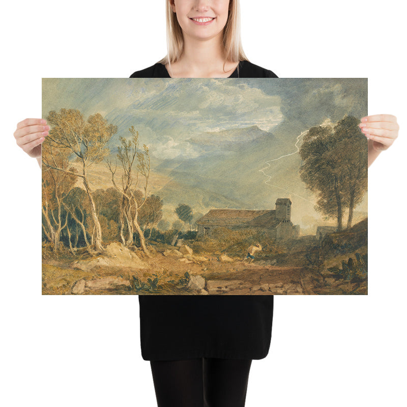 Ingleborough da Chapel-Le-Dale di Turner, 1810 