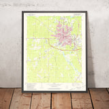 Map of El Dorado, Arkansas by USGS, 1981 – Smackover, Calion & Ouachita River