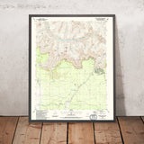 Map of Grand Canyon Village, Arizona by USGS, 1988 – Grand Canyon National Park, Colorado River & Granite Gorge