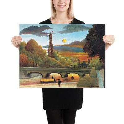 Seine und Eiffelturm im Sonnenuntergang von Henri Rousseau, 1910