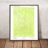 Old Map of Franconia, New Hampshire by USGS, 1967 – Franconia Notch & Cannon Mountain