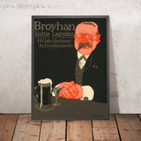 Broyhan Vintage Beer Poster by Paul Scheurich, 1911