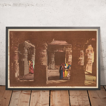 A framed image of 