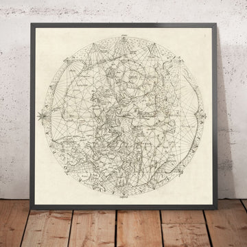 Mapa Mundial Medieval Centrado en Jerusalén por Vesconte, 1611: Mapa Portulano Mundi 
