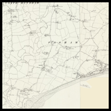 Personalisierte alte Karte von Bognor Regis 